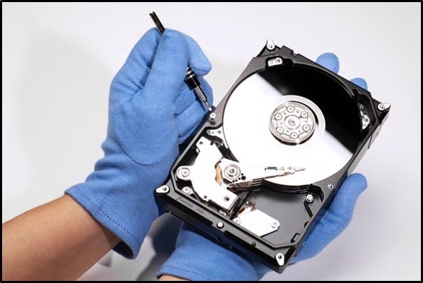 Handling a Bare Hard Drive