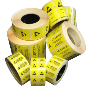 ESD Warning Labels - Yellow