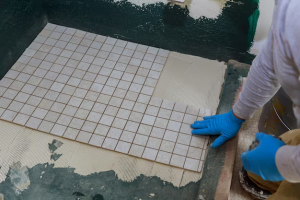 ESD floor tiles